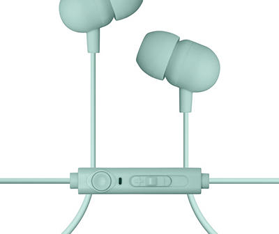 Mint Green Stereo Wired Earbuds