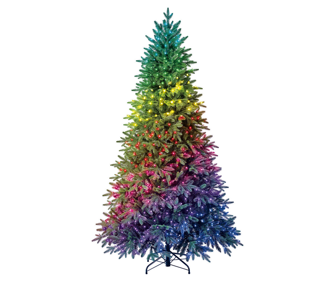 7.5' Twinkly Pre-Lit LED Artificial Christmas Tree with RGB