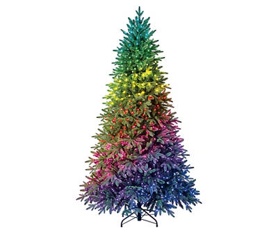 7.5' Twinkly Pre-Lit LED Artificial Christmas Tree with RGB Technology Lights