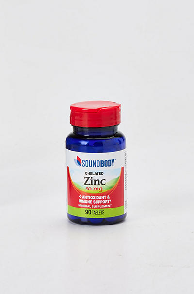 Chelated Zinc Supplement Tablets, 90-Count