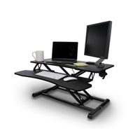 Royal Black Adjustable Standing Tabletop Desk 32-inch Deals