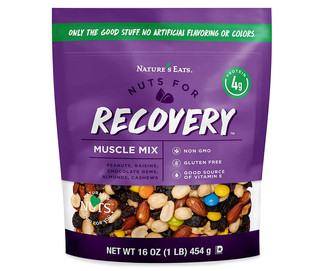 Cirkus partikel folder Nature's Eats Nuts For Recovery Muscle Trail Mix, 16 Oz. | Big Lots