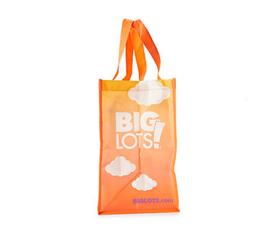 "Live Big, Save Lots" Orange Balloon House Reusable Bag