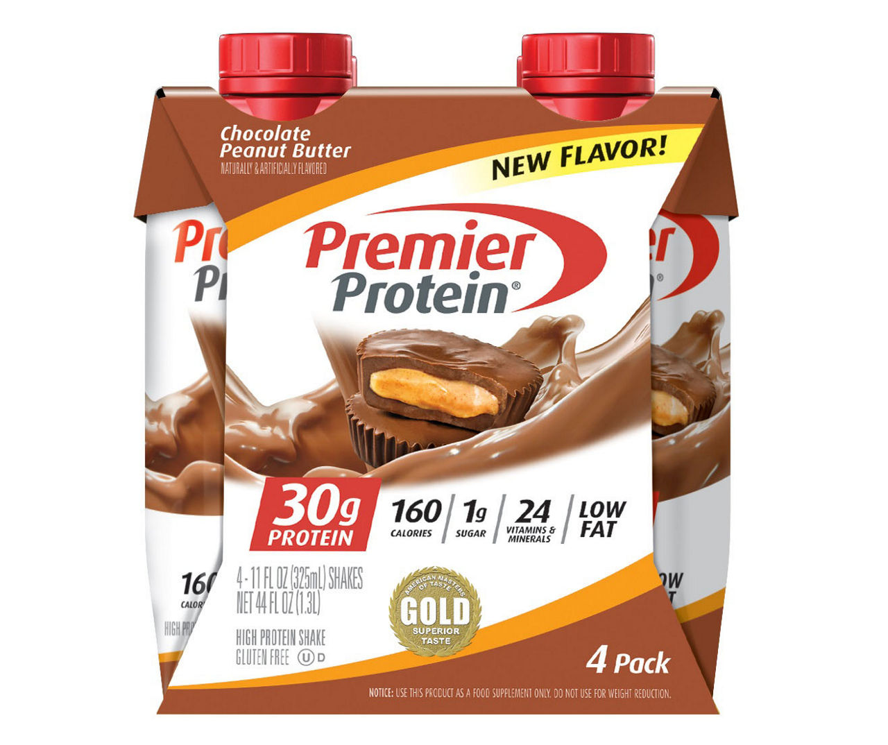 Premier Chocolate Peanut Butter, 4-Pack | Big Lots