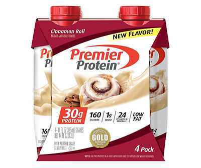 Cinnamon Roll Protein Shake, 4-Pack