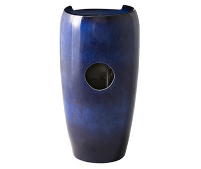 Blue Glaze Pot LED Water Fountain