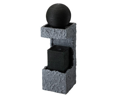 Sphere & Rock LED Water Fountain