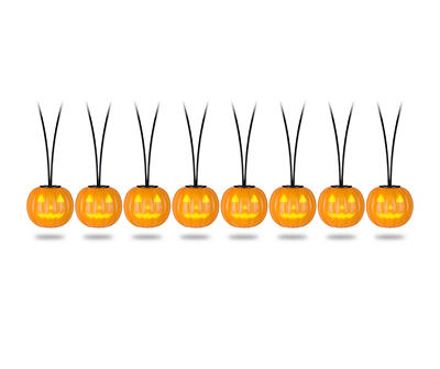 Lightshow Projection Pumpkin Musical LED Light Set, 8-Lights