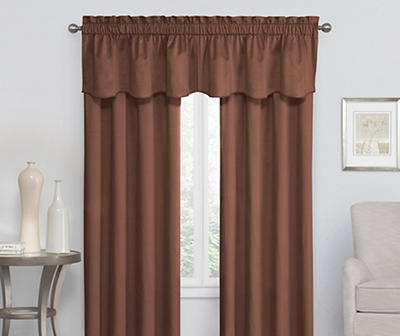 SHEER OR SCARF Window Treatments Curtains Drape Valances 63" 84" 95" chocolate 