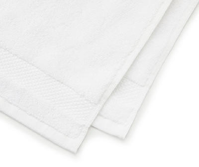 White Zero Twist Hand Towels, 2-Pack