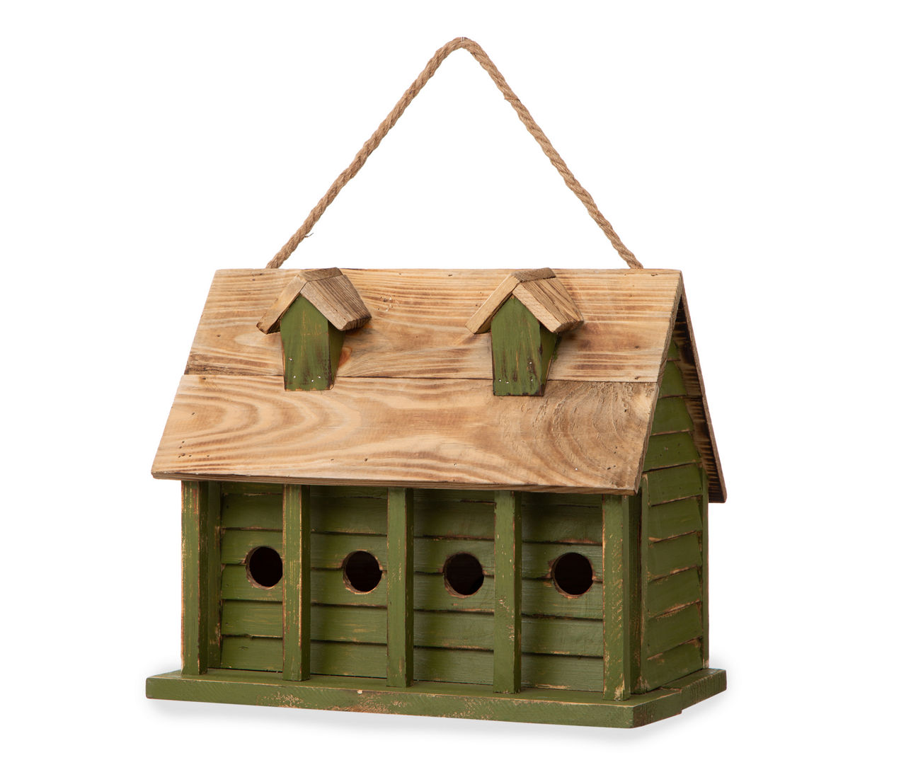Green Farmhouse-Style Birdhouse