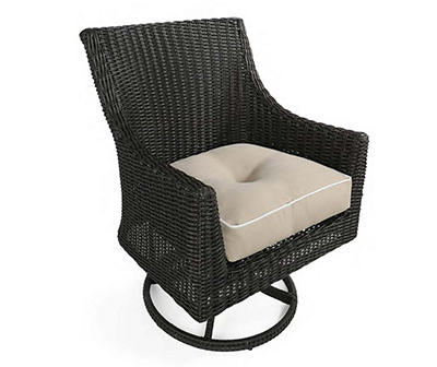 Linen 4-Piece Outdoor Wicker Chair Cushion Set