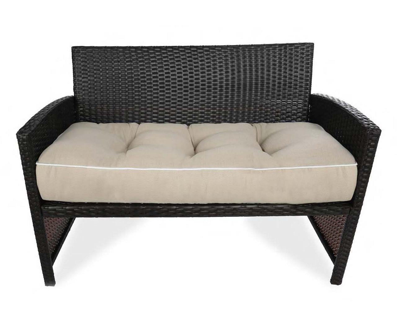 Three piece shop wicker cushion set