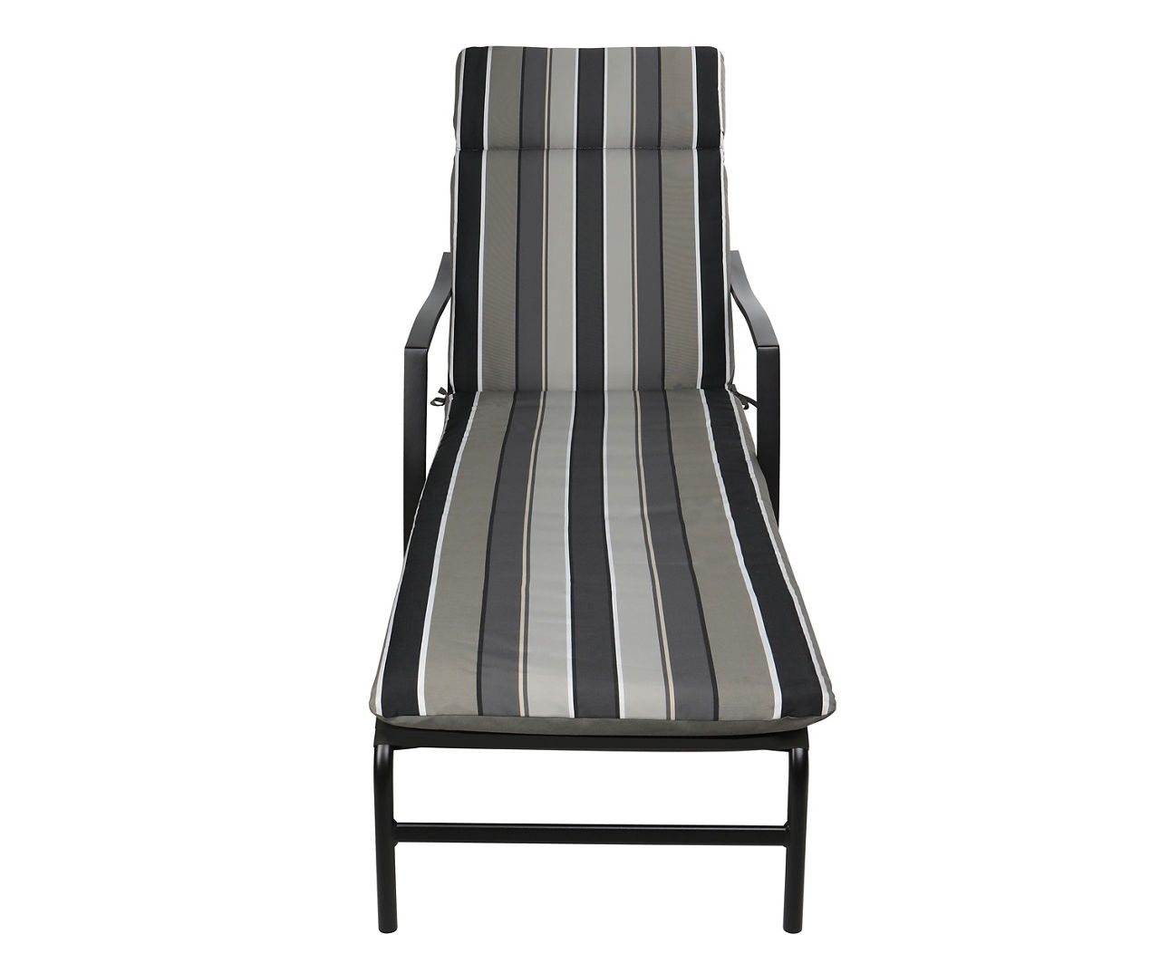 Natural Gray Stripe Reversible Outdoor Chaise Cushion Big Lots