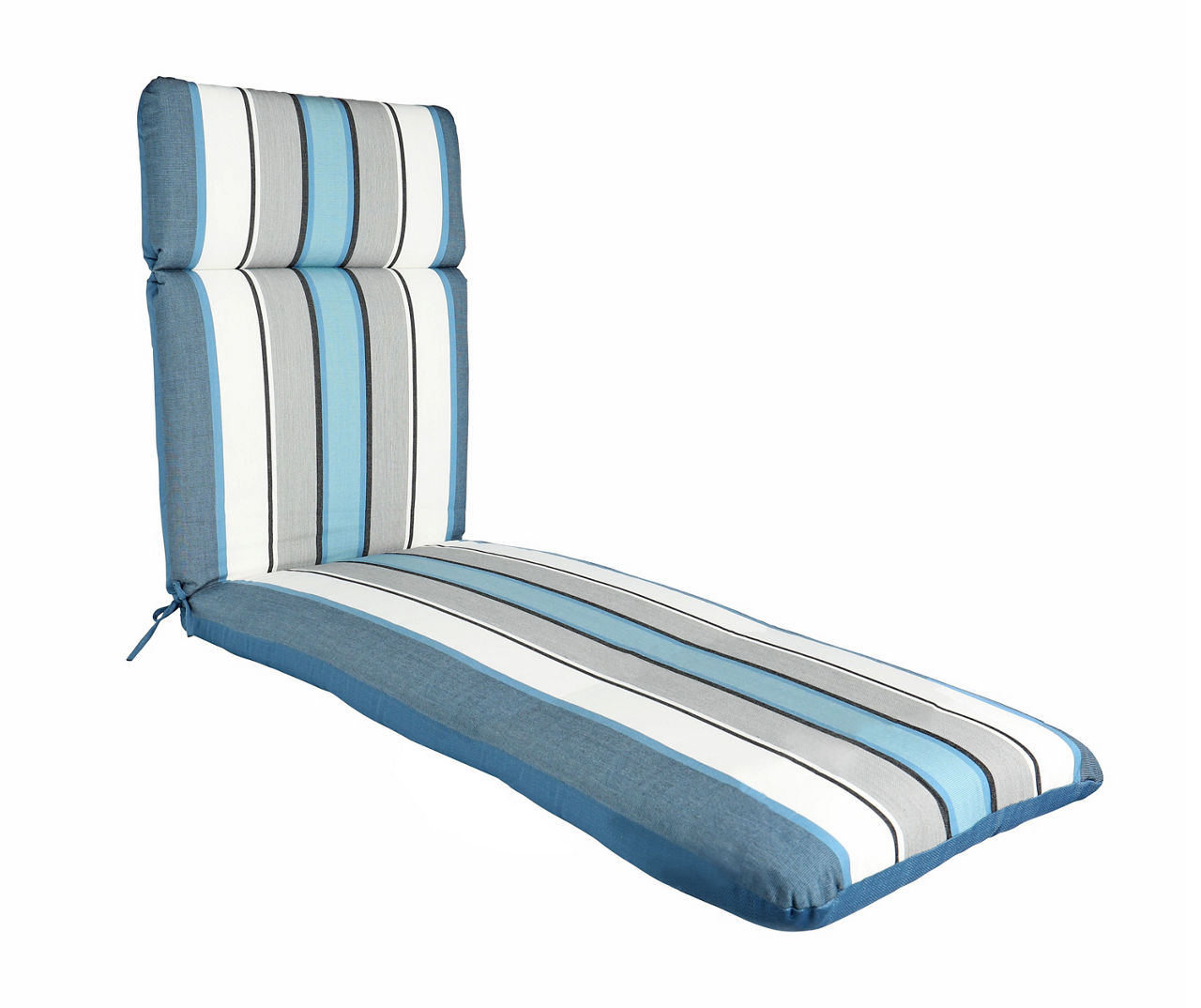 Captain s Blue Stripe Reversible Outdoor Chaise Cushion Big Lots