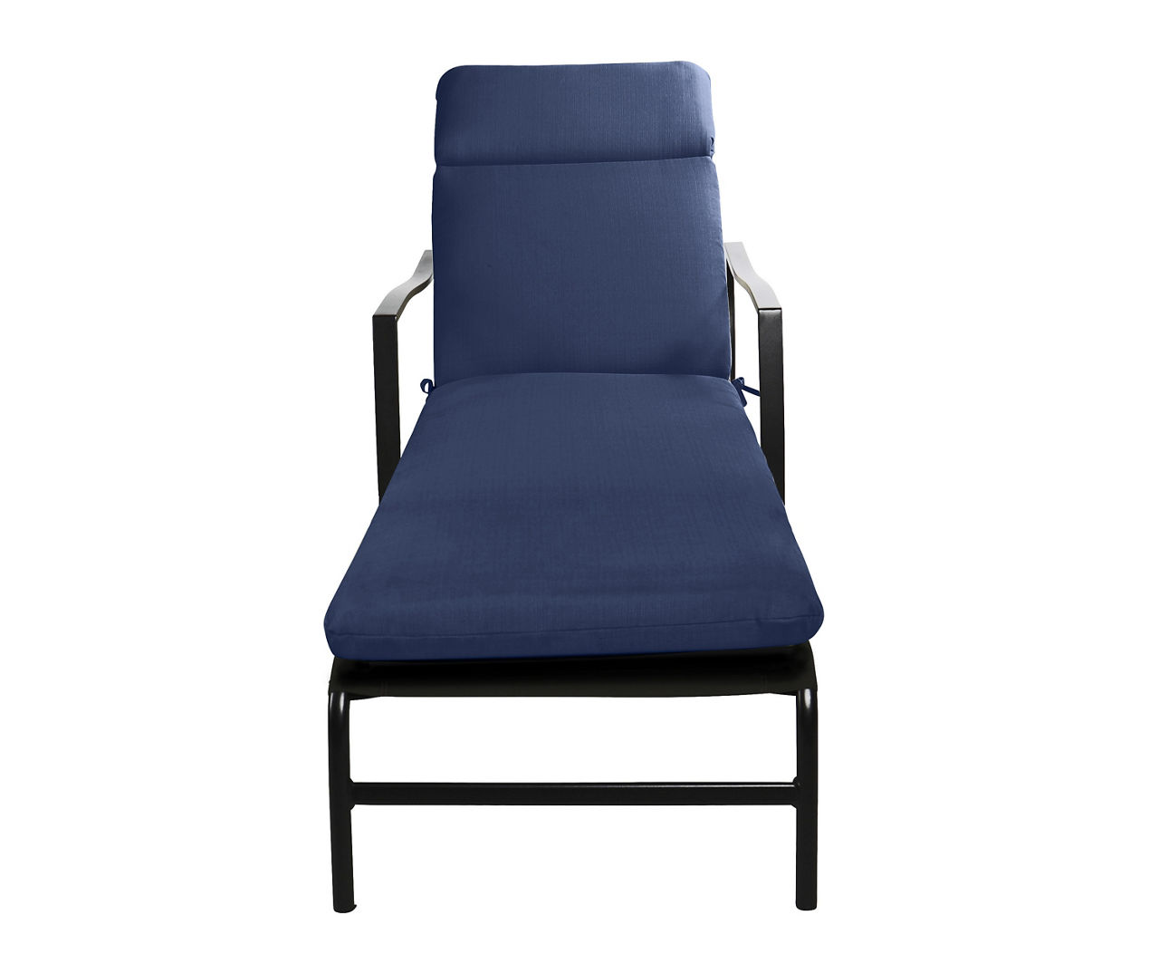 Navy lounge chair online cushion