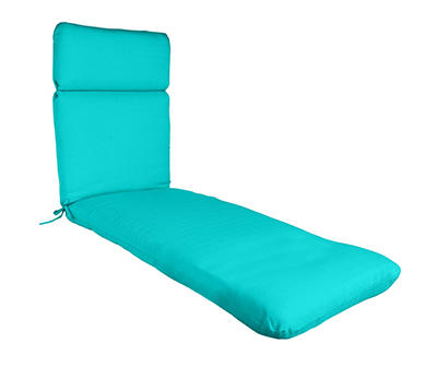 Turquoise Outdoor Chaise Cushion