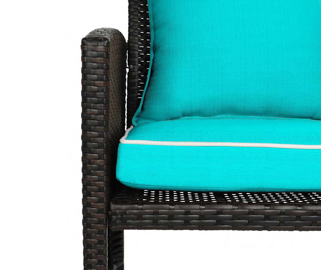 Turquoise 4-Piece Deluxe Outdoor Chair Cushion Set
