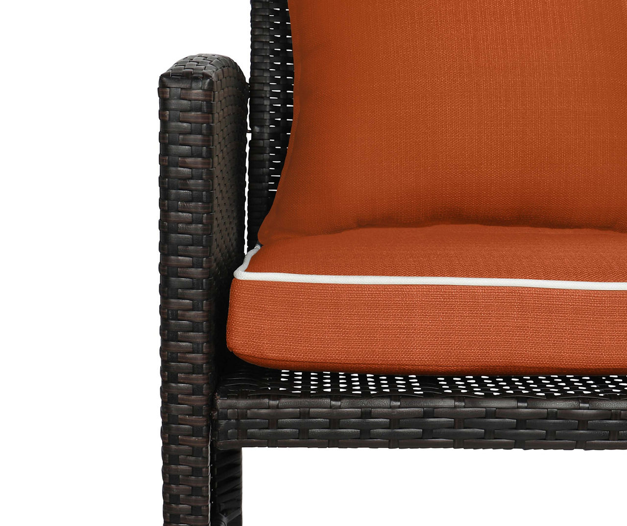 Burnt orange shop patio cushions