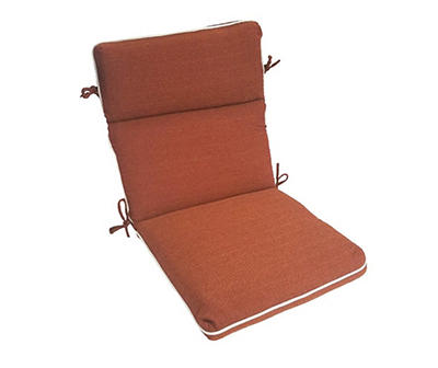 Burnt Orange High Back Outdoor Chair Cushion