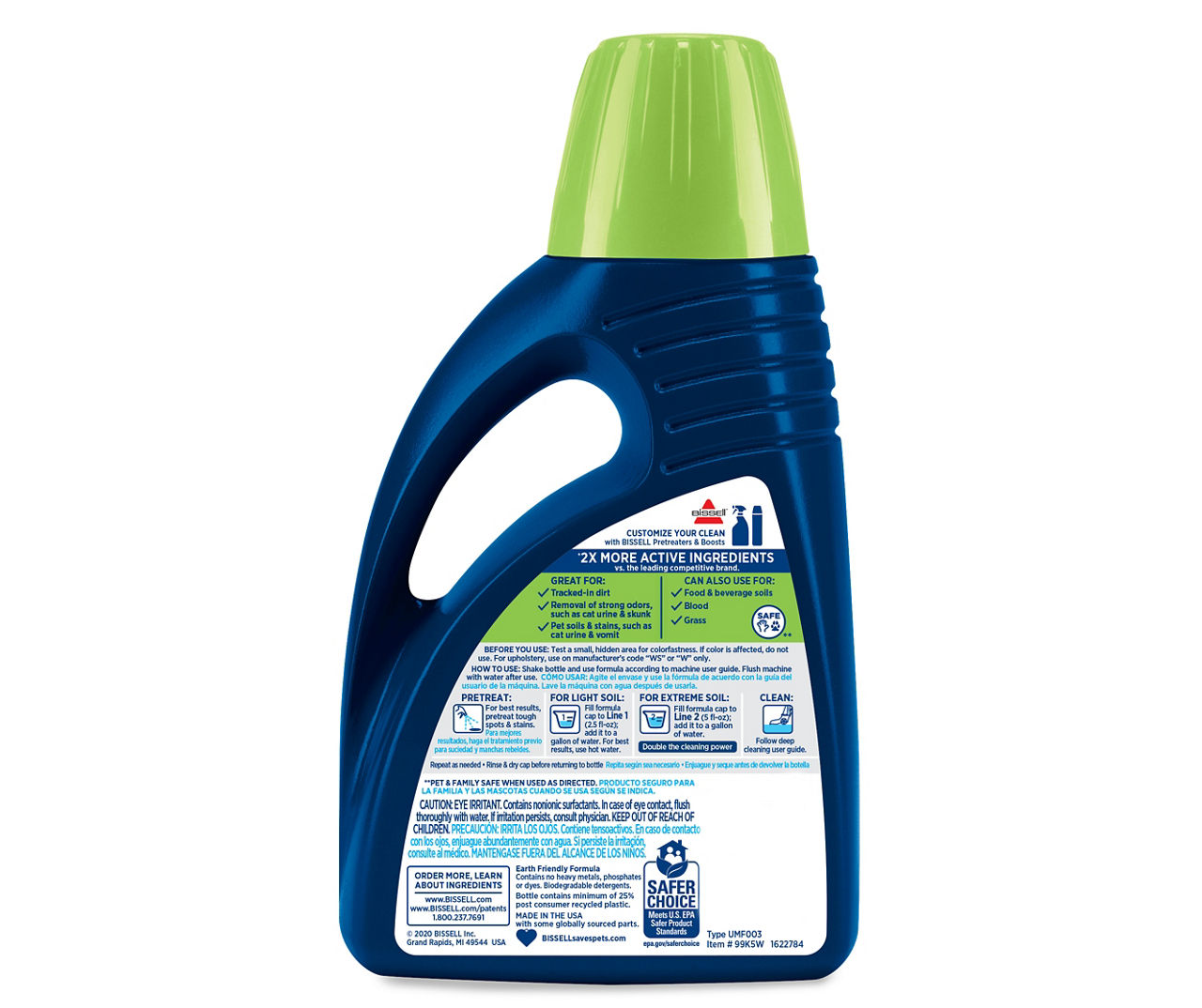 BISSELL WASH & PROTECT CARPET PET STAIN & ODOUR CLEANING FORMULA