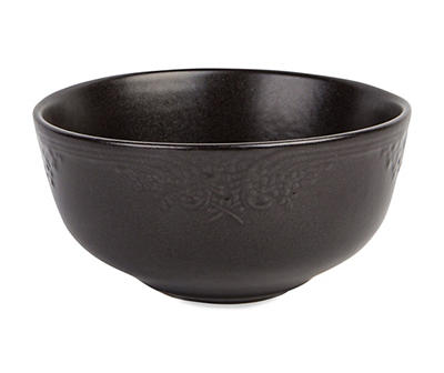 Black Batalha Stoneware Soup Bowl