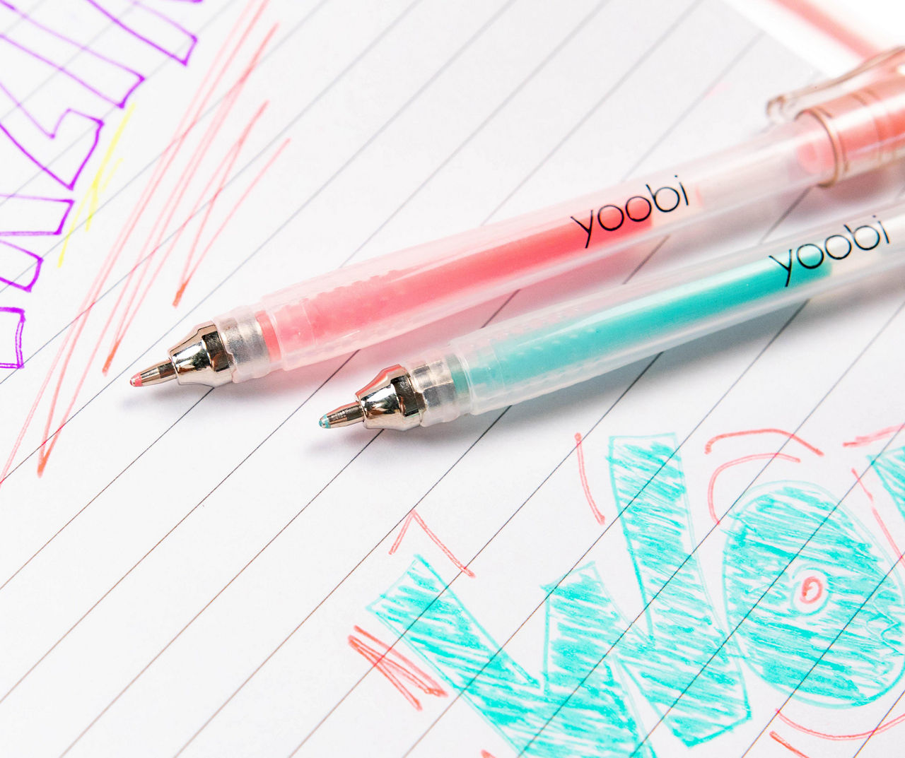 Yoobi Color Gel Art Drawing Craft Pens - 24 Pack