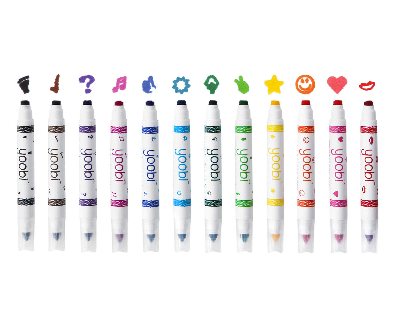 Yoobi - Double Ended Markers, 8-Pack