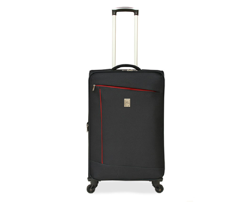 Black 24" Soft Spinner Suitcase