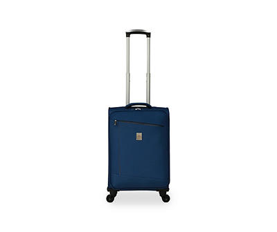 Blue Soft Spinner Suitcase