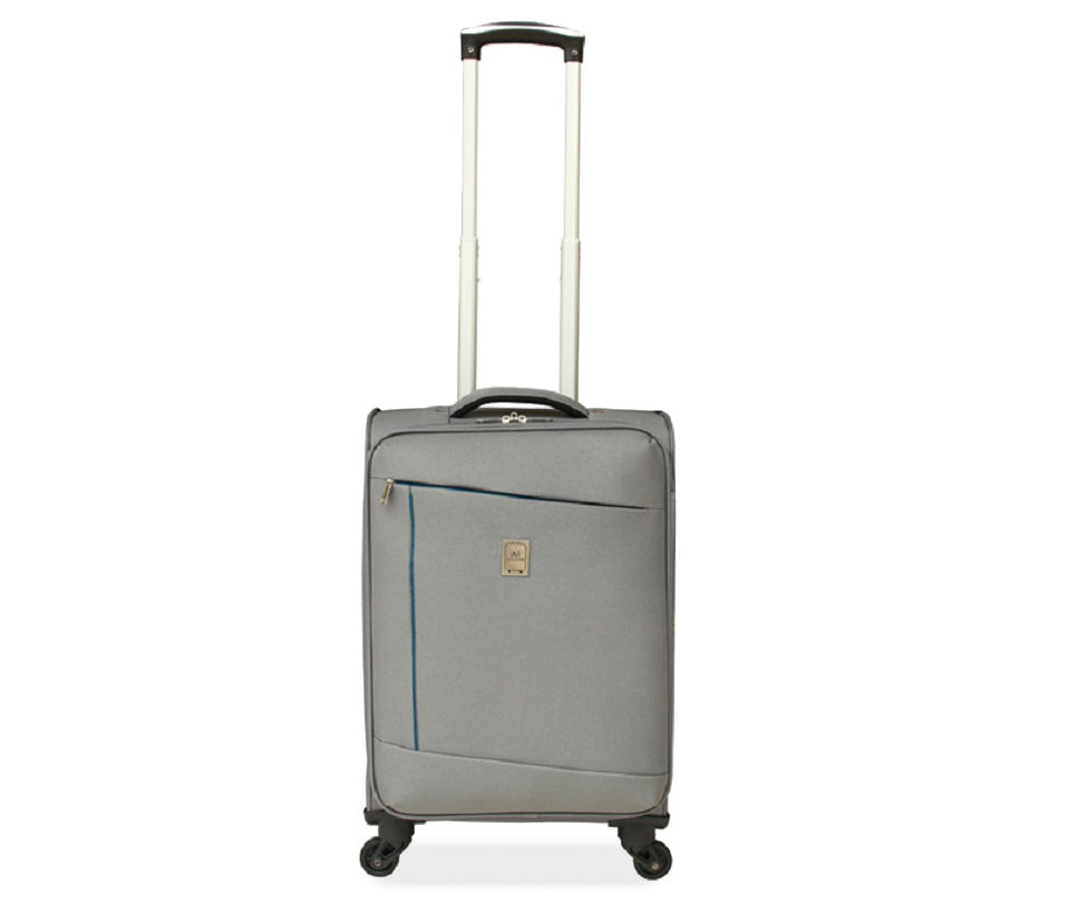 Gray 20" Soft Spinner Suitcase