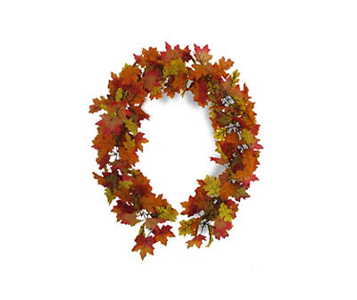 Rust Oak & Maple Leaves Chain Garland