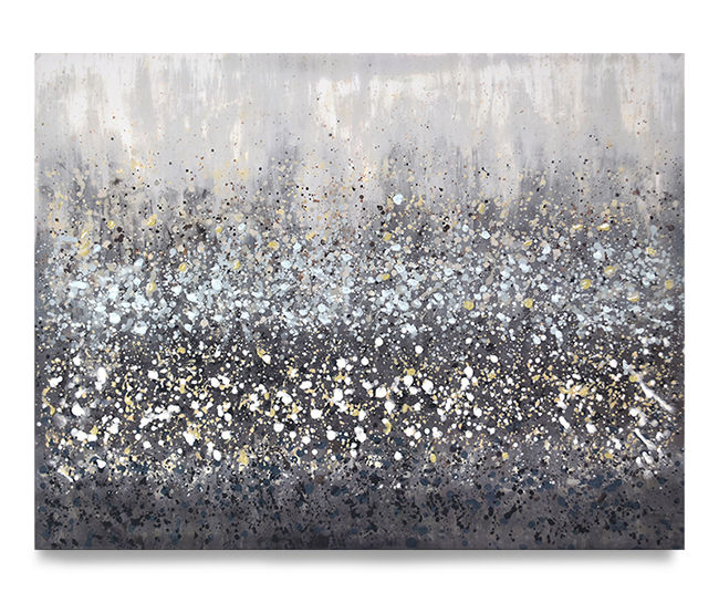 Silver Glitter Canvas Art