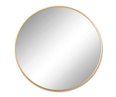Gold Round Infinity Mirror