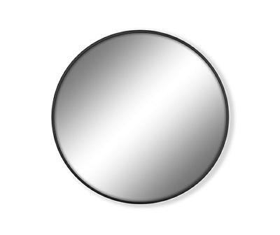 Black Round Infinity Mirror