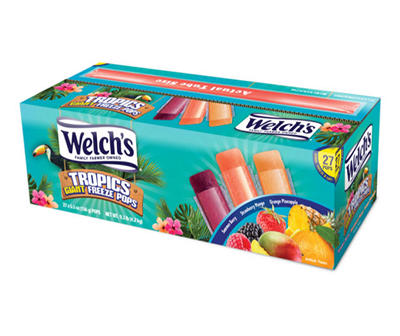 Tropical Giant Freeze Pops, 27-Count