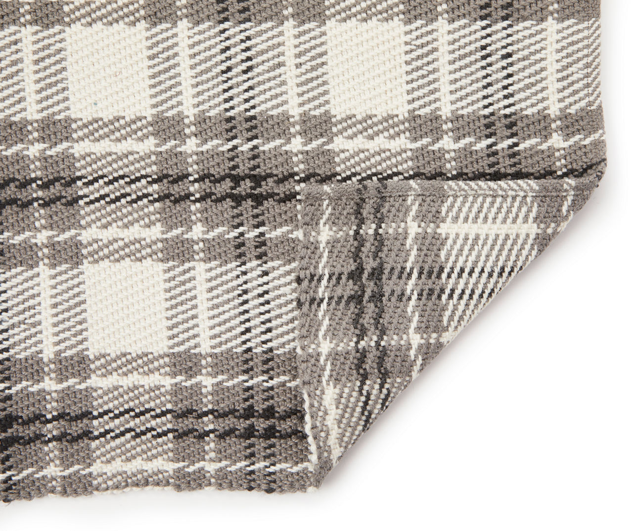 Winter Wonder Lane Black & Gray Layered Plaid Placemat | Big Lots