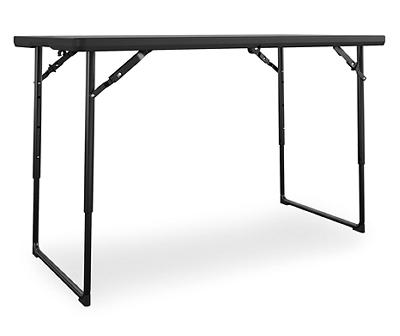 4' Black Folding Blow Mold Table