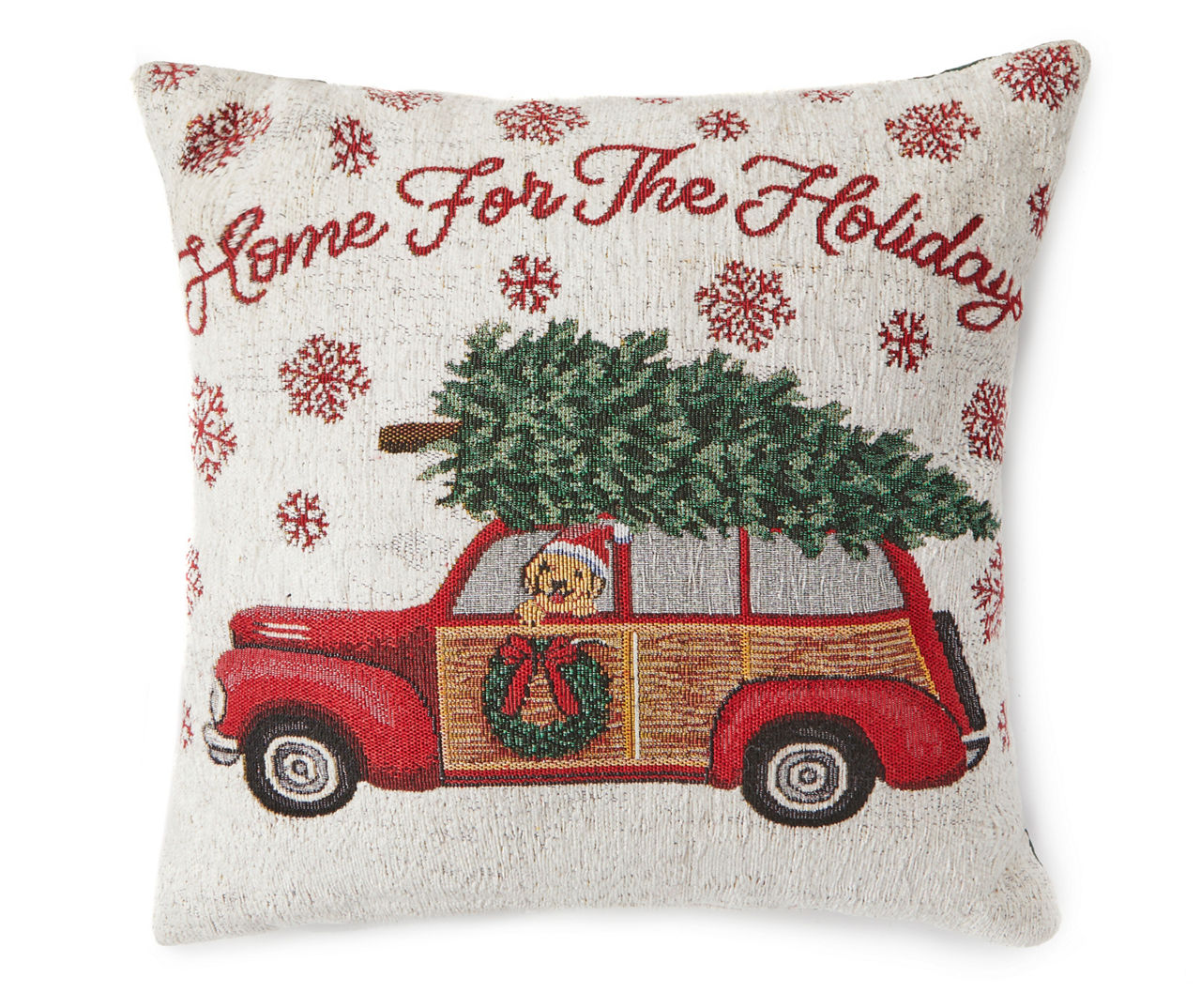 Winter Wonder Lane Home For The Holidays Station Wagon Dog Throw Pillow Big Lots