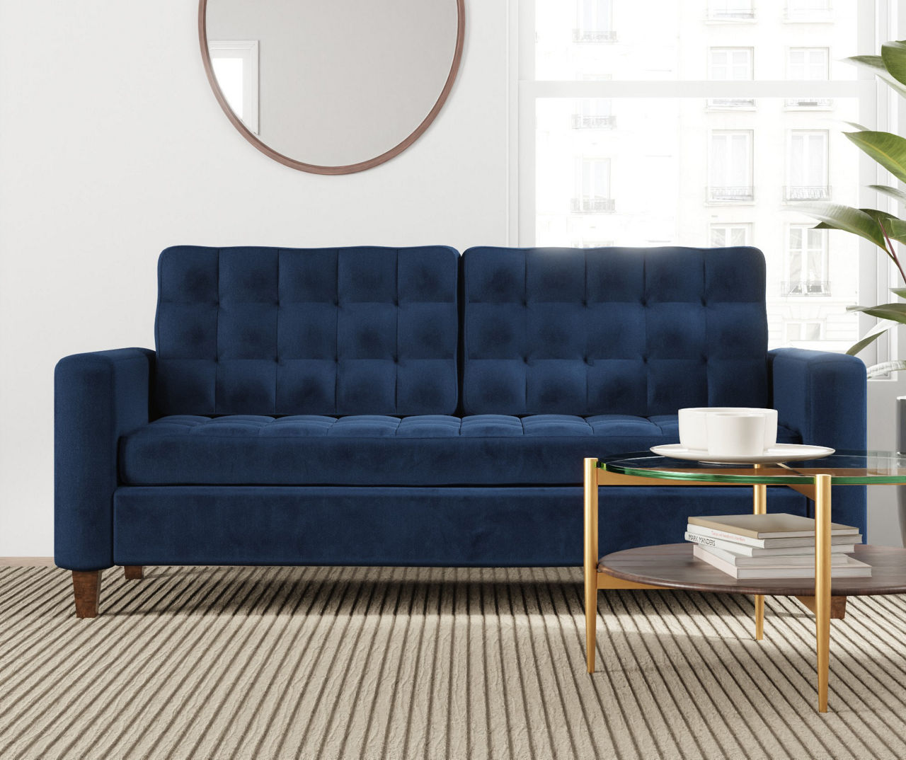 Big lots blue deals couch