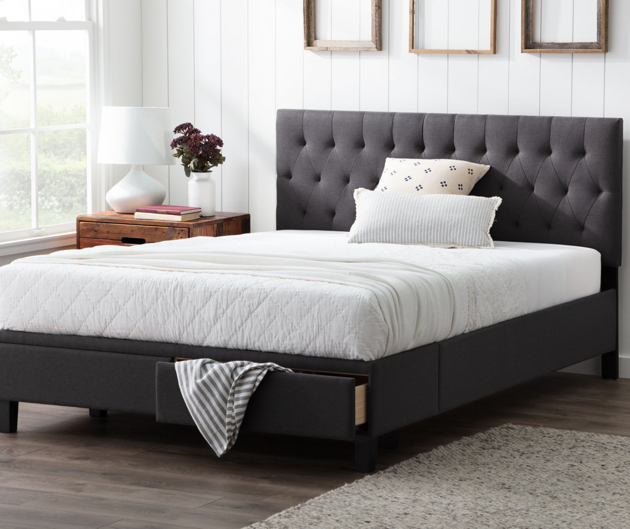 Brookside Brookside Anna Upholstered Storage Bed | Big Lots