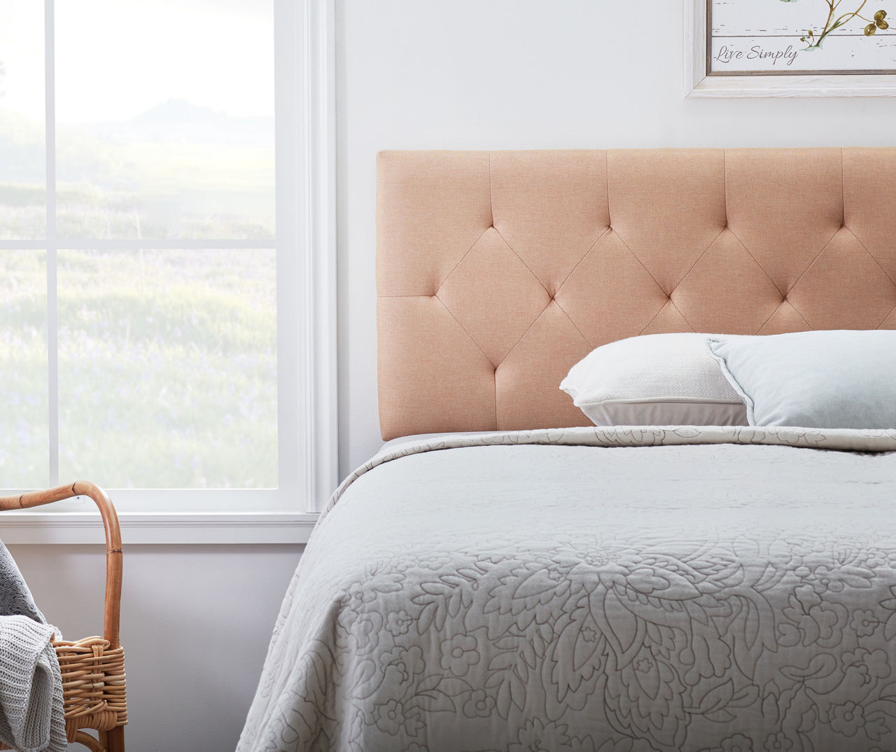 Big lots deals tufted headboard