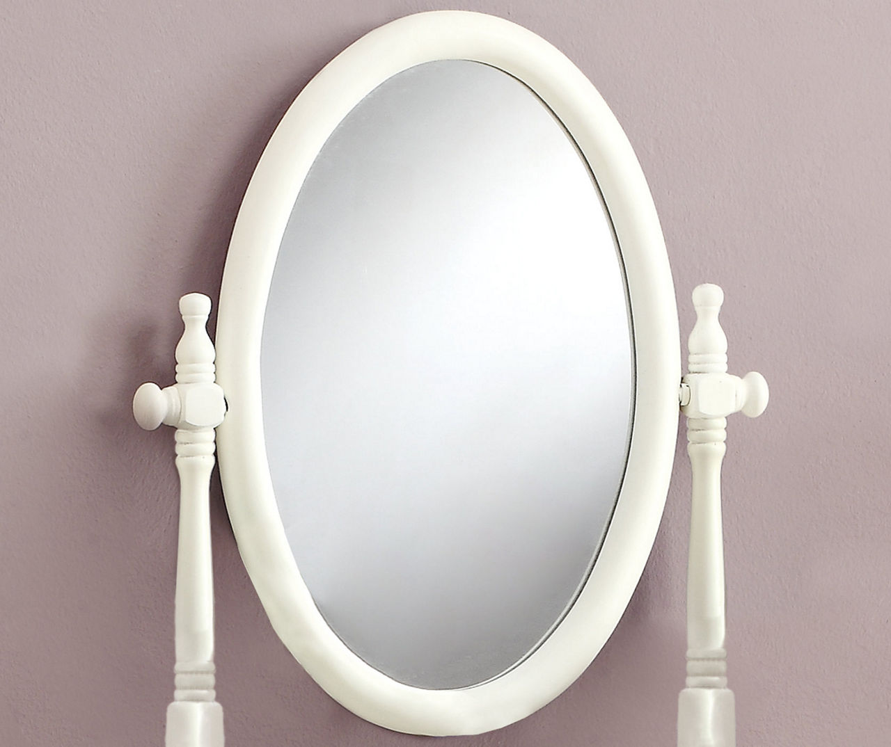 Antique White 2-Piece Mirror Vanity Set