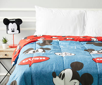 Blue & Red Mickey Mouse Comforter