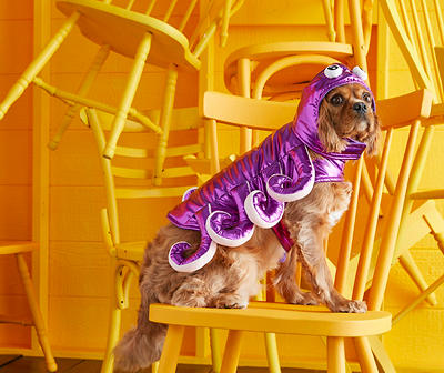 Pet Shiny Purple Octopus Costume