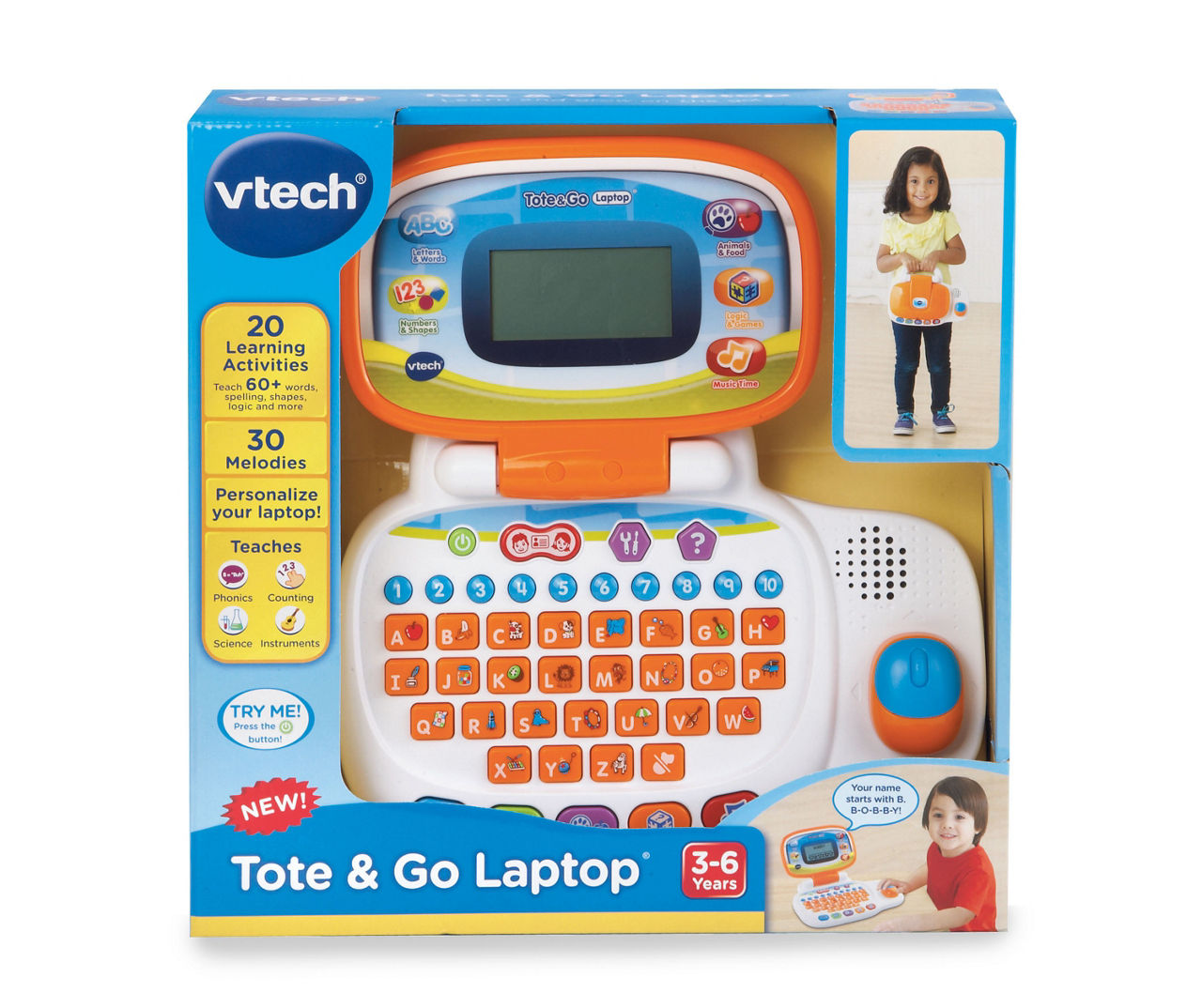 VTech Tote and Go Laptop Educational Benefits Development Customizable 