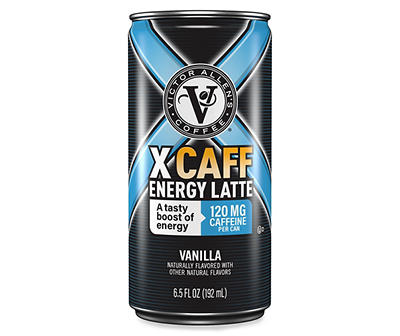 Xcaff Vanilla Energy Latte Drink, 6.5 Fl. Oz.