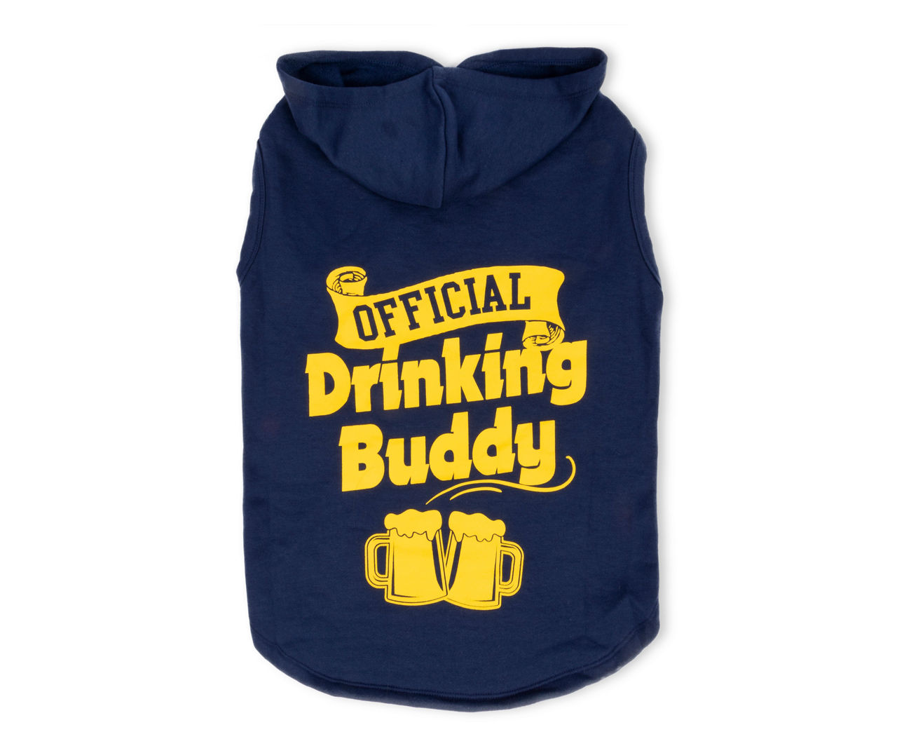 Pet Medium "Official Drinking Buddy" Beer Mugs Hoodie