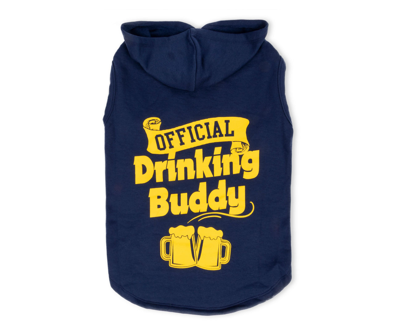 Pet X-Large "Official Drinking Buddy" Beer Mugs Hoodie