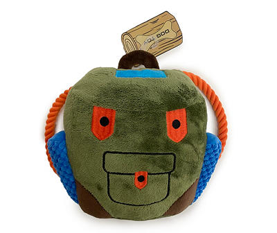 Camping Backpack Plush & Rope Dog Toy